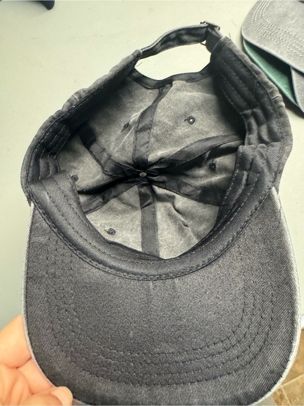 Dog Mom Washed Black Baseball Cap - Picture 2 of 2